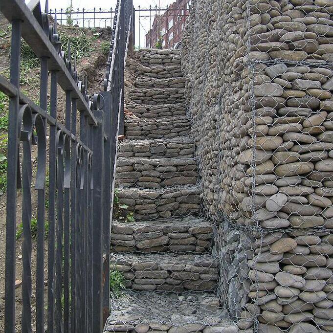 鍍高爾凡六邊形雙絞合鋼絲網 鍍高爾凡六邊形雙絞合鋼絲網